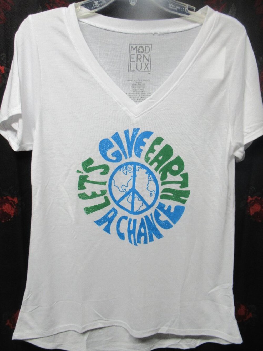 White Peace on Earth Tee